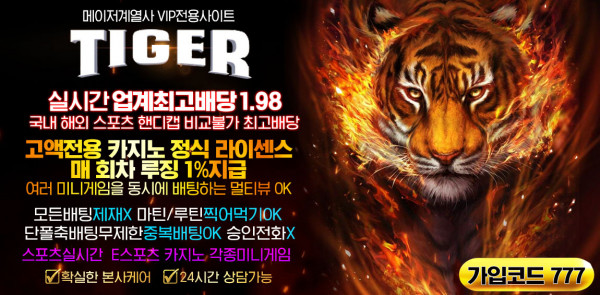 토토사이트 타이거-tiger 19가이드